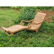 Plantation deck sun lounger, teakwood