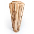 Garden amphora L-size reclaimed wood, teak