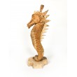 Sculpture seahorse, teak wood, XL size