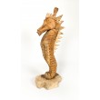 Sculpture seahorse, teak wood, XL size