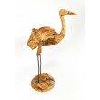 Crane - teak wood carving, L-size