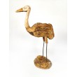 Crane - teak wood carving, L-size