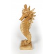 Sculpture seahorse, teak wood, S size