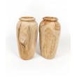 Vase, garden pot Amfora M made of teak wood