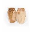 Vase, garden pot Amfora S made of teak wood