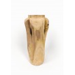 Vase, garden pot Stamnos L made of teak wood