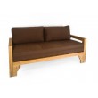 Extendable garden sofa with cushions, Teak