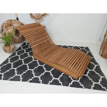 Deck sun lounger - Wave short