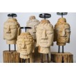 Budda - Świecznik - ręcznie rzeźbiony, Głowa Buddy L