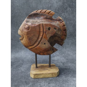 Balinese Fish Sculpture,...