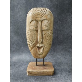 Ethnic mask,  Timor Island, Boho, teak