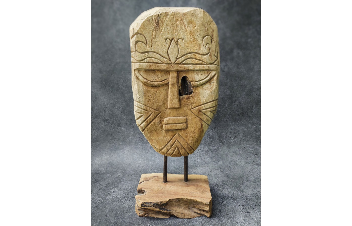 Ethnic mask,  Timor Island, Boho, teak