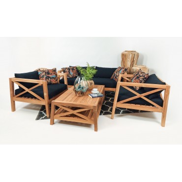 Mataram - a teak wood set...