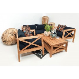 Mataram - a teak wood set of garden furniture