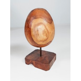 A set of sculptures in the shape of an egg