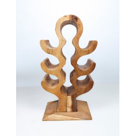 Exotic wine rack for 10 bottles, Suar