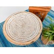 Tribal, carved decorative plate, teak wood  teak wood 40 cm