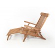 Folding garden sun lounger, teak