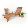 Plantation deck sun lounger, teakwood