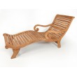 Plantation deck sun lounger, teakwood