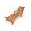 Plantation deck sun lounger, teakwood