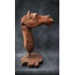 Sculpture, horse head made of Teak wood