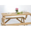 A folding garden bench, Teak