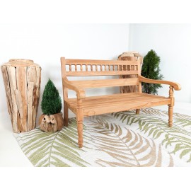 Garden teak bench Baruna 120 cm