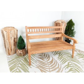 Garden teak bench Baruna 120 cm