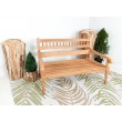 Garden teak bench Baruna 120 cm