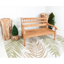 Garden teak bench Baruna 120 cm