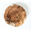 Teak wood bowl of irregular shape