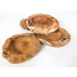 Teak wood bowl of irregular shape