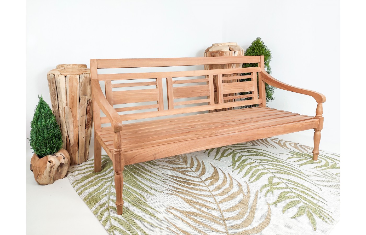 Garden teak bench Papan 150 cm