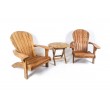 Garden set: Adirondack armchair and Matahari table, teakwood