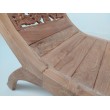 Decorated teak bench