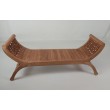 Decorated teak bench