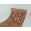 Decorated teak bench