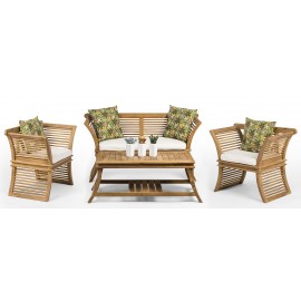 Set of garden furniture AUSTER, teak wood