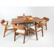 Dining set - table with 6 chairs solid KUKU wood