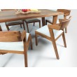 Dining set - table with 6 chairs solid KUKU wood