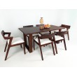 Dining set - table with 6 chairs solid WERU wood