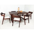 Dining set - table with 6 chairs solid WERU wood