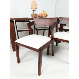 Dining set - table with 6 chairs solid WERU wood