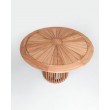 Round garden table Jamur, teak 120 cm