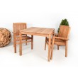 Square garden table, Teak