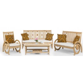 Dedun - a teak wood set of garden furniture