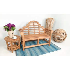 Garden teak bench Tirawa 120 cm