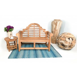 Garden teak bench Tirawa 120 cm