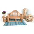 Garden teak bench Tirawa 120 cm